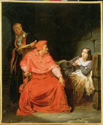 Juana de Arco (1412-31) interrogada por el cardenal de Winchester
