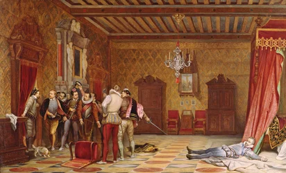 El asesinato de Enrique de Lorena (1549-88) duque de Guisa, 1834