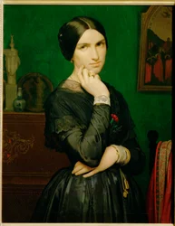 Mme. Hippolyte Flandrin (pintura sobre lienzo)