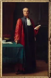 Retrato del doctor Rostan (1790-1866). Pintura de Hippolyte Flandrin (1809-1864) siglo XIX, Museo Granet, Aix en Provence