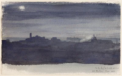 Vista de Roma de noche