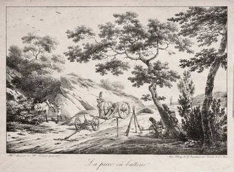 El cañón listo para disparar, 1817
