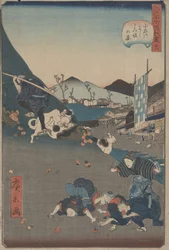 Vista de Nishitoisaka en Koishikawa, c.1860 (xilografía)