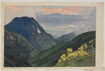 De Daitenjodake, de la serie, Doce escenas en los Alpes de Japón, época Taisho