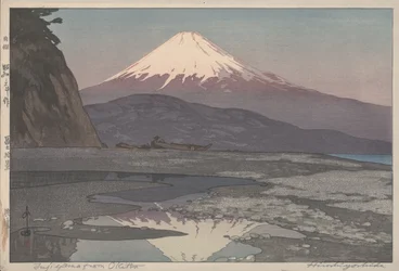 Fujiyama de Okitsu (xilografía)