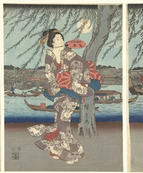 Lugares famosos en la capital del este: disfrutando de la brisa nocturna en el puente Ryogoku