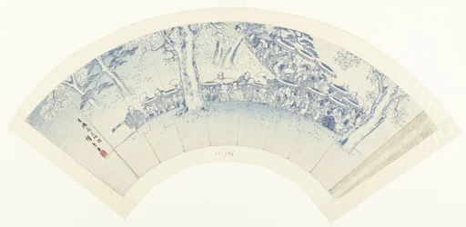 Bosquejo de admirar la flor a través de las casas de placer Seiro hanami ryakuzu (título sobre objeto)