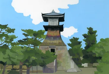 Este lugar es Kotohira de Japón, 2016
