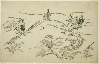 Colina Emon, de la serie "La apariencia de Yoshiwara (Yoshiwara no tei)"