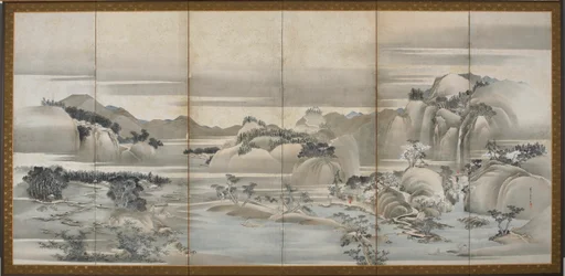 Paisajes de las cuatro estaciones: primavera y verano, período Edo, finales del siglo XVIII-principios del siglo XIX