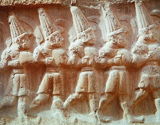 Detalle de la Procesión de los Dioses Armados