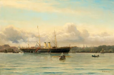 Yate imperial Polestar en el puerto de Copenhague