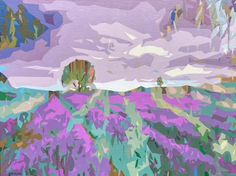 Paisaje Obscuro - 6, 2024 (óleo sobre lino)