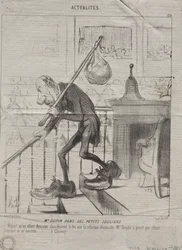 Actualidades No. 128: El Sr. Dupin en sus pequeños zapatos, 1850