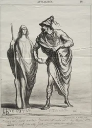 Actualidades, placa 181: ¡¿Por quién me tomas?! Toma mi brazo, 1866
