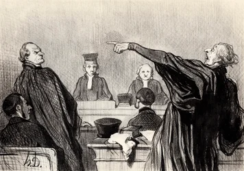 Un abogado que evidentemente está completamente convencido, 1845