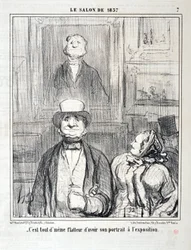 Serie SALON DE 1857 "- Es aún halagador tener su retrato en la exposición"