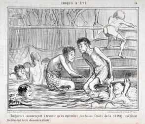 Obra de Honoré Daumier (1808-1879) publicada en el Charivari en 1858: serie «Croquis d