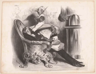 Caricatura del ministro Antoine Maurice Apollinaire d