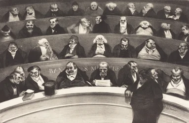Le Ventre Legislatif (El vientre legislativo) por Honoré Daumier, 1834