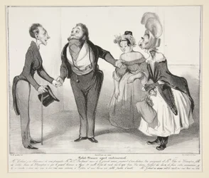 Agente matrimonial Robert-Macaire. (Macaire agente matrimonial.), pl. 16 de la serie Caricaturana, del disco Les Robert Macaires
