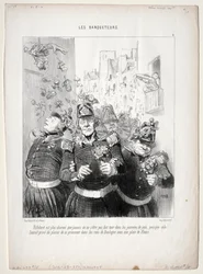 Los comensales, lámina 4: Rifolard es más encantador que nunca..., 1848