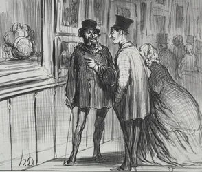 La Exposición de 1859 lámina 8: El pintor que tuvo una pintura rechazada..., 1859