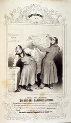 ilustraciones sobre ideas y leyendas Philipon bajo el título Les Cent y Robert Macaire