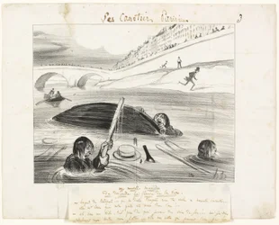 Una nueva forma de flotar por el río de la vida, plato tres de Les Canotiers Parisiens