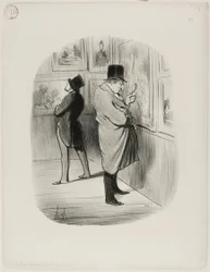 Un verdadero amante del arte, plato 66 de Les Bons Bourgeois