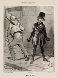 Negro y blanco, lámina 23 de Émotions Parisiennes