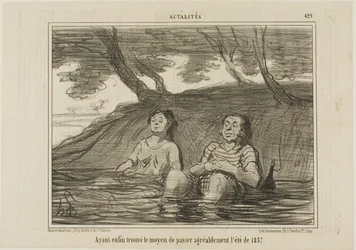 Habiendo encontrado por fin la solución para pasar el verano de 1857 de forma agradable, la lámina 429 de Actualités