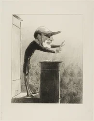 Jules de L (también conocido como Lasteyrie la lámpara de Argand). Antiguo miembro de la oposición, ahora enemigo de la luz... cegado por la súbita aparición del sol de la República, Jules de Lasteyrie lleva ahora el antifaz del Constitucional, placa 33 de