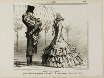 La Nueva Moda. ¿Cuál es el hombre, cuál la mujer... adivina si puedes y elige si te atreves, plato 270 de Actualités