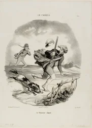 El cazador cazado, plato 4 de La Chasse