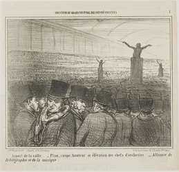 Vista de la Gran Sala, lámina 1 de Souvenirdu Grand Festival des Orphéonistes