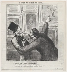 Un pintor fantástico, de «Un boceto del Salón», publicado en Le Charivari, 11 de mayo de 1865
