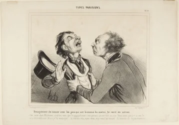 El inconveniente de conversar con la gente ..., número 29 de la serie Tipos parisinos