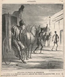 Caballeros con atuendo de asilo de pobres