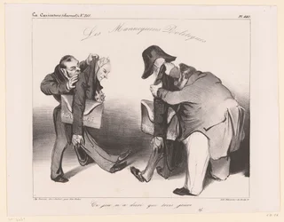 Caricatura de la marina y de la presidencia
