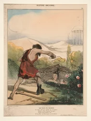 Las redes de Vulcano. Este feo cerrajero, sabiendo que su esposa... de Histoire Ancienne