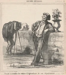 Posando como miembro del comité de agricultura...