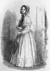 Julie Mercadet, ilustración de El buen hombre de negocios (Le Faiseur) de Honore de Balzac (1799-1850), edición francesa