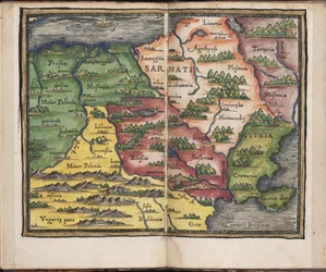 Mapa de Sarmatia De: Rudimenta Cosmographica, 1542