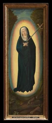 Nuestra Señora de los Siete Dolores (óleo sobre tabla)