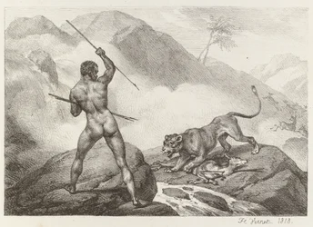 Cazador africano, 1818