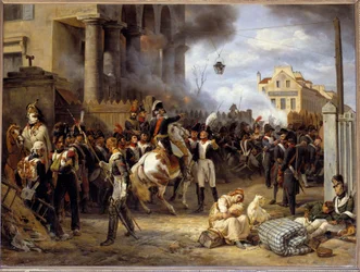 Campaña de Francia: “La barrera de Clichy, defensa de París el 30/03/1814” En el centro el General Moncey