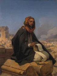 Jeremías sobre las ruinas de Jerusalén