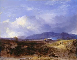 Un camino de arreo en las Tierras Altas Occidentales, c.1850