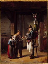 El mercader del coco. Pintura de Hortense Lecot (1809-1868)